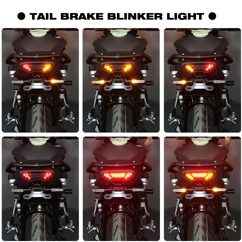 Tail Tidy License Plate Bracket 9/GT 9GT LED Integrated Taillight Turn Signal Light for Yamaha Tracer 9 /GT Tracer9 license plate holder motorcycle license plate holder motorcycle license plate motorcycle taillight