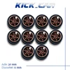 KicarMod 1/64 Wheels with Tires from TE37 Toy Wheels for Hobby Diecast Model Cars Hot Wheels Modified Parts 5 set/pack 5