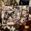 Journal GO 30pcs Retro Burnt Material Paper DIY Decorative Collage Scrapbooking Diary Material Craft Supplies Background Paper 2