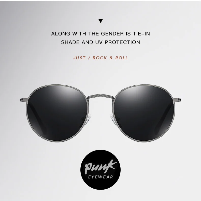 Marke Designer Vintage Runde Polarisierte Sonnenbrille Mann Retro Kleine Rahmen Sonnenbrille Männlichen Mode Fahren Shades Gafas De_voghion.com