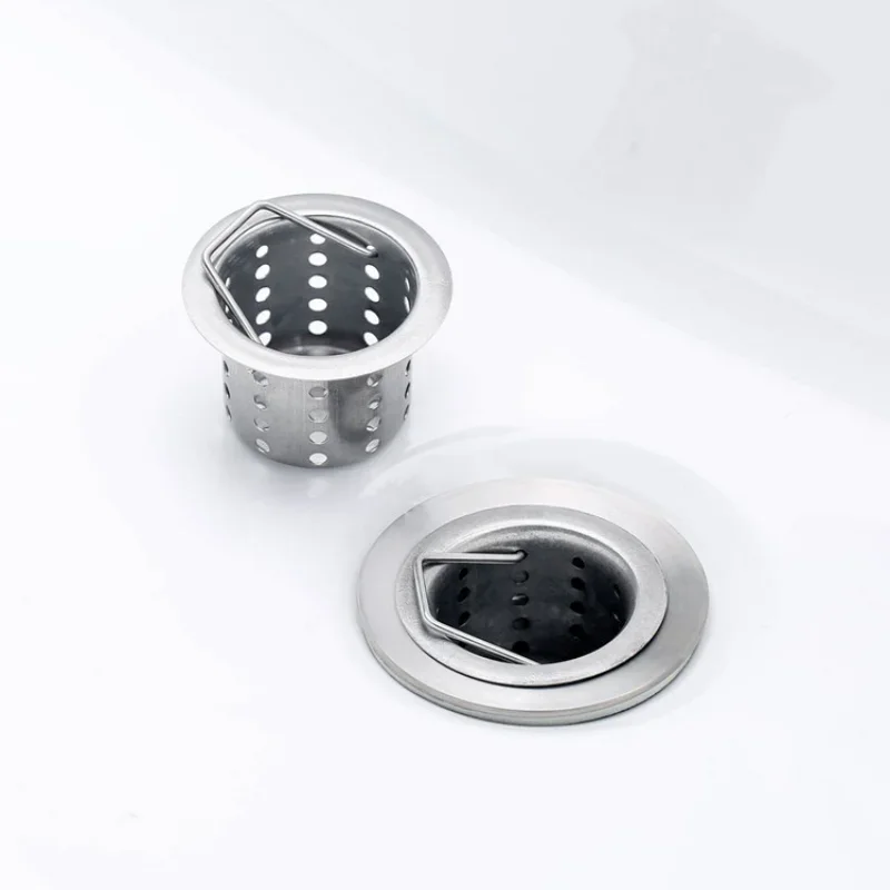 Stainless Steel Water Tank Strainer Sink Sewer Filter Waste Screen Floor Drain Hair Colanders for Kitchen Bathroom Accessories kitchen sink filter sink strainer sink filter kitchen sink strainer floor drain filter hair drain catcher