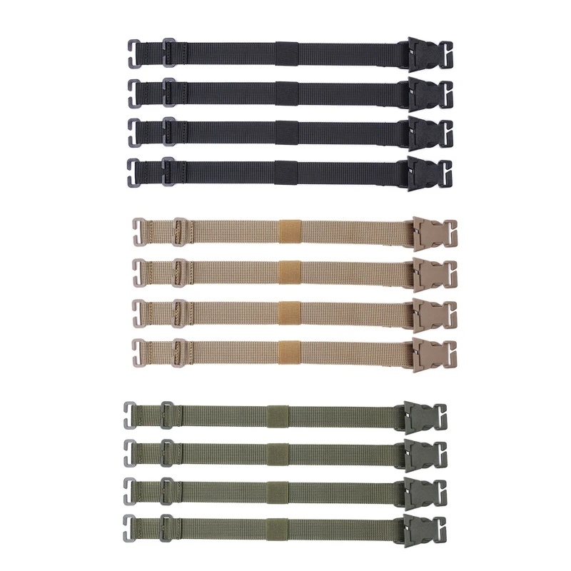 

4x Outdoor Adjustable Straps Expandable Nylon Webbing Strap With Buckle