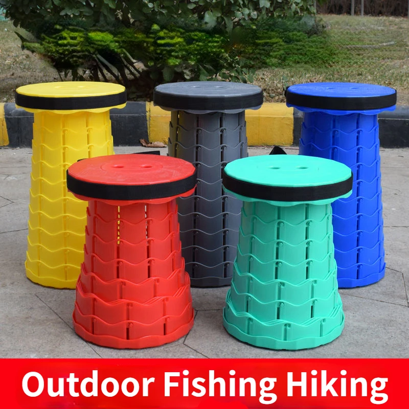 Folding Stool Folding Chair Outdoor Furniture Retractable Stool Chairs Portable Stool Lounge Folding Camping Foldable Convenient Fishing Chair Picnic