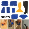 9pcs Caulking Tool Kit Plastic Sealant Finishing Tool with Multiple Shape and Size Portable Grout Scraper Multipurpose Caulk 1