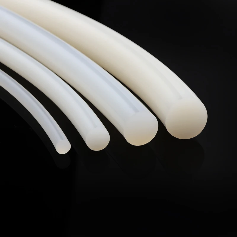 1/5M Silicone Solid Round Seal Strip Dia 1/2//3/4/5/6/7/10/11/12/14//15/16/18/20/25mm White High Temperature Resist Seal O ring