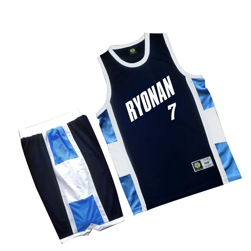 Anime SLAM DUNK Cosplay Costumes Ryonan School Basketball Team #7 Akira  Sendoh COS Jersey Men Sportswear Basketball