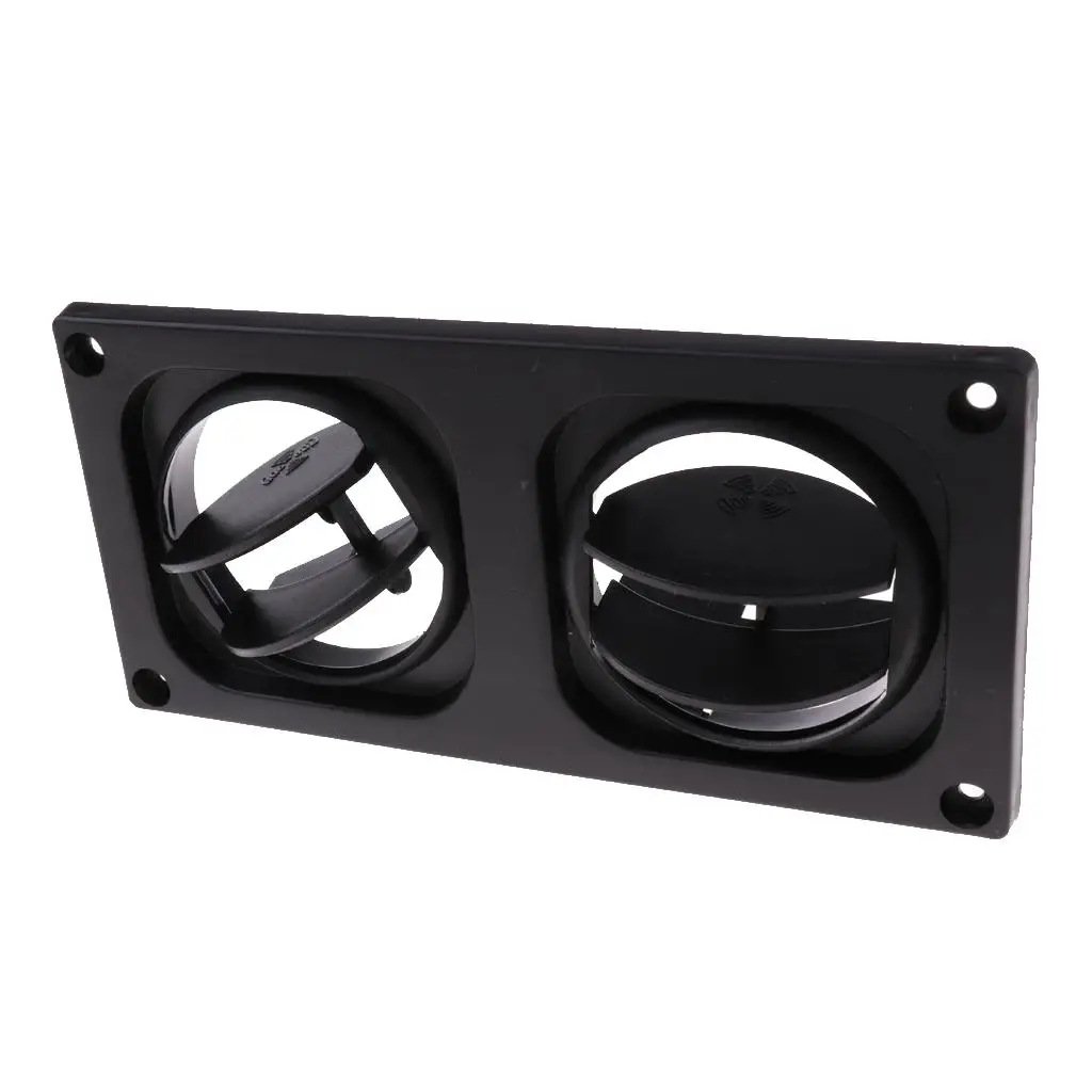 Car Rv Round Ceiling A/ Collar Cover Screw Open Close Rotate Black