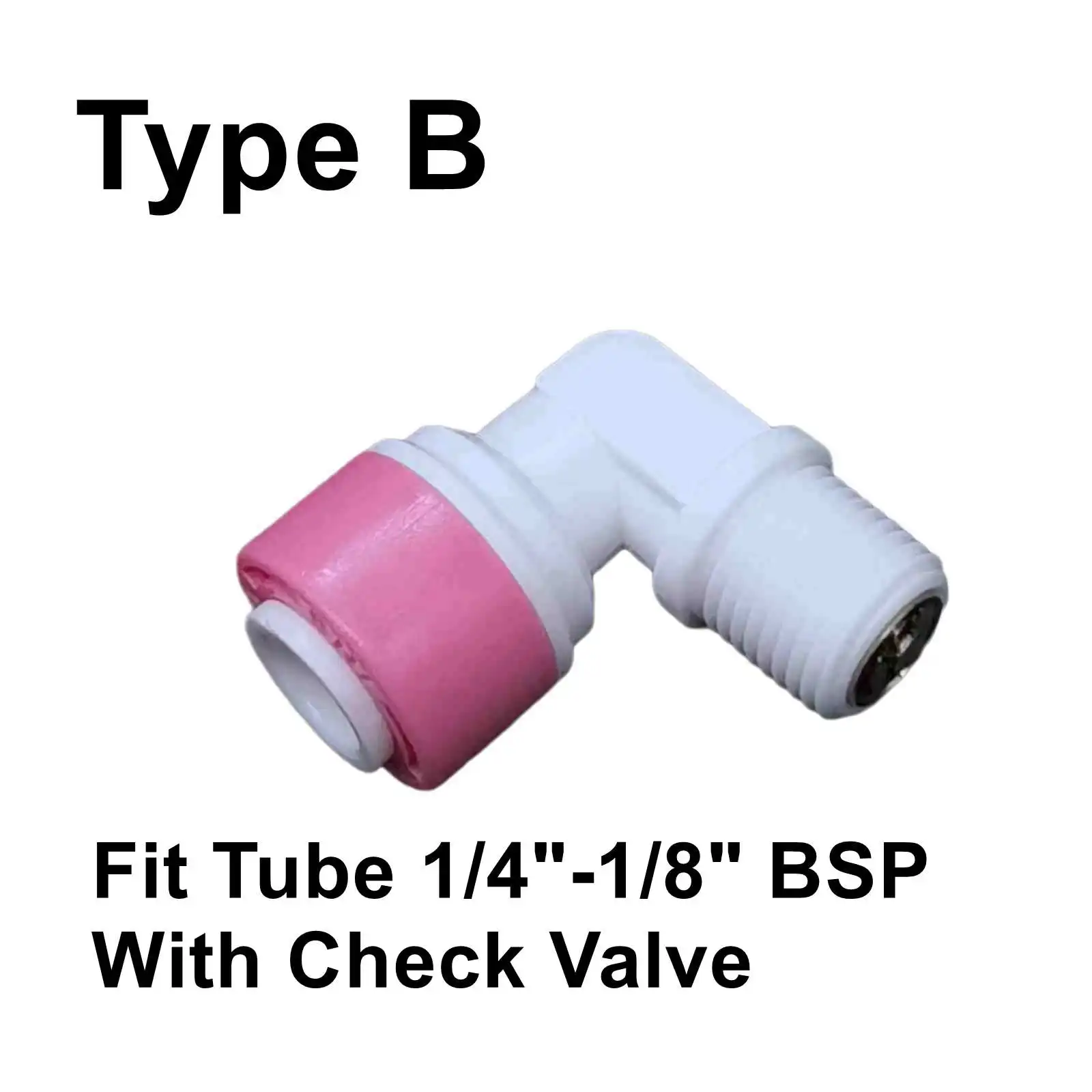 Hose Pipe Fitting Fit for 1/4" 3/8" OD Tube Pushfit To BSP Male Thread Elbow L Connector Fitting Aquarium Reverse Osmosis RO Water Dispenser