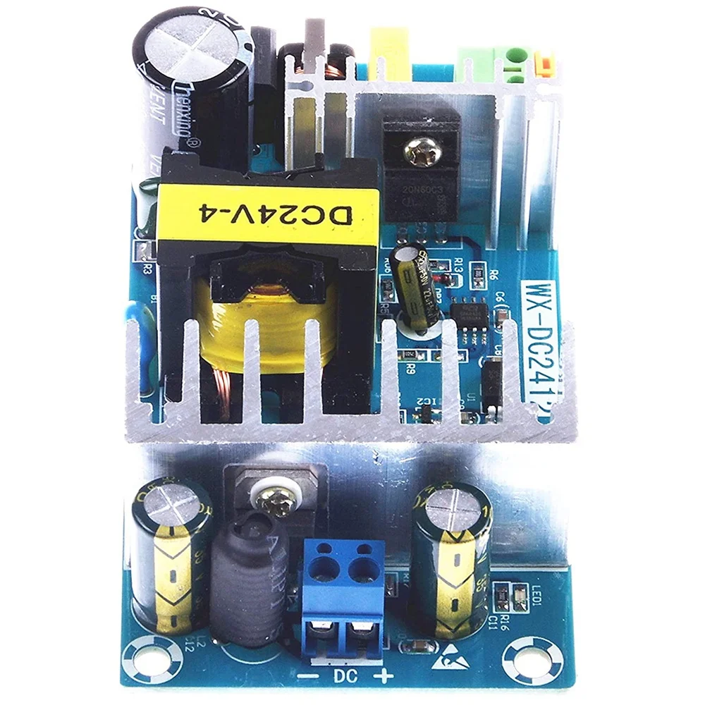 ABUOFor Power Supply Module DC 24V 4A 6A to AC 110V 220V Switching Power Supply Module AC-DC Board