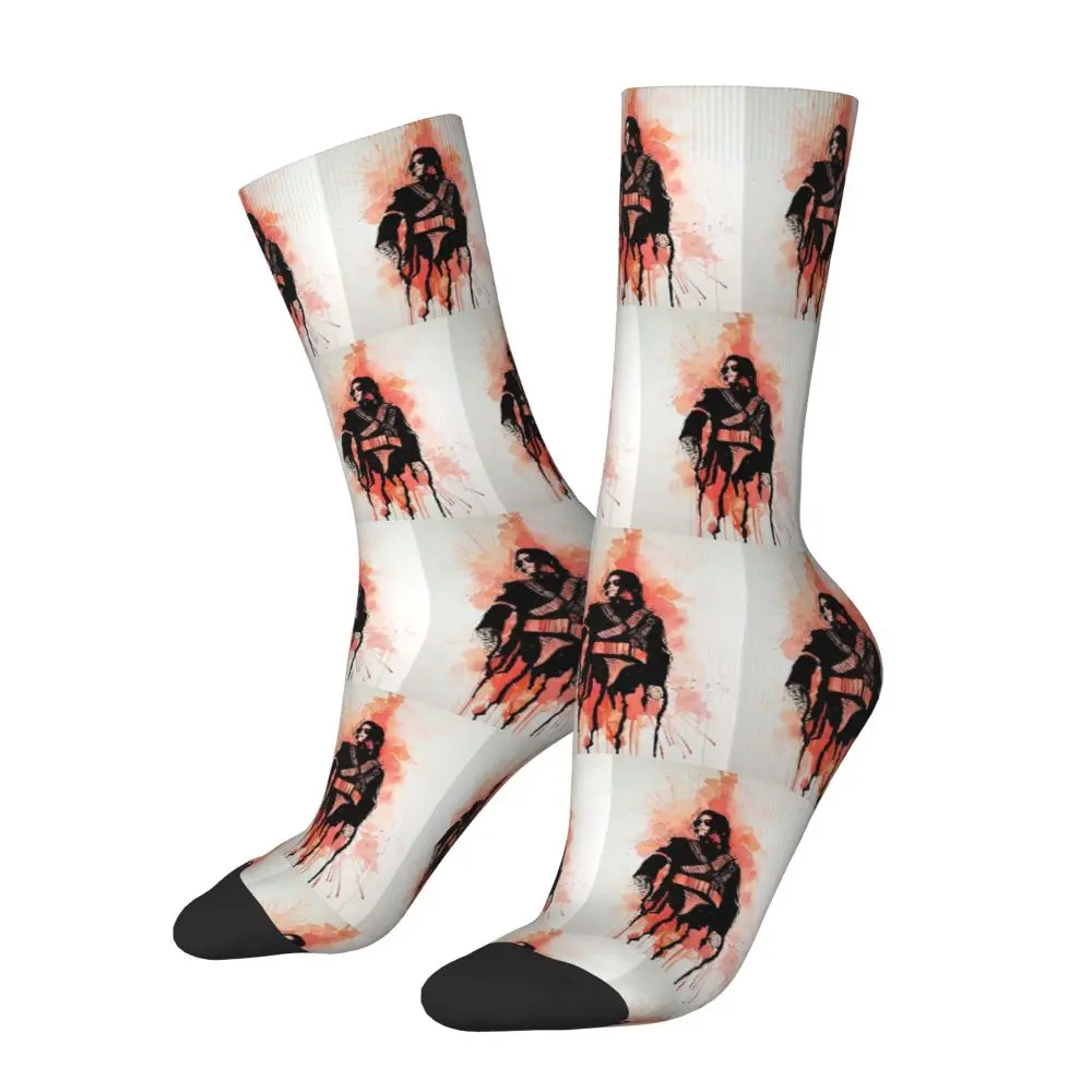 Michael Jackson Musicians Singers Dancers Socks Harajuku Stockings All Season Long Socks Accessories for Unisex Christmas Gifts