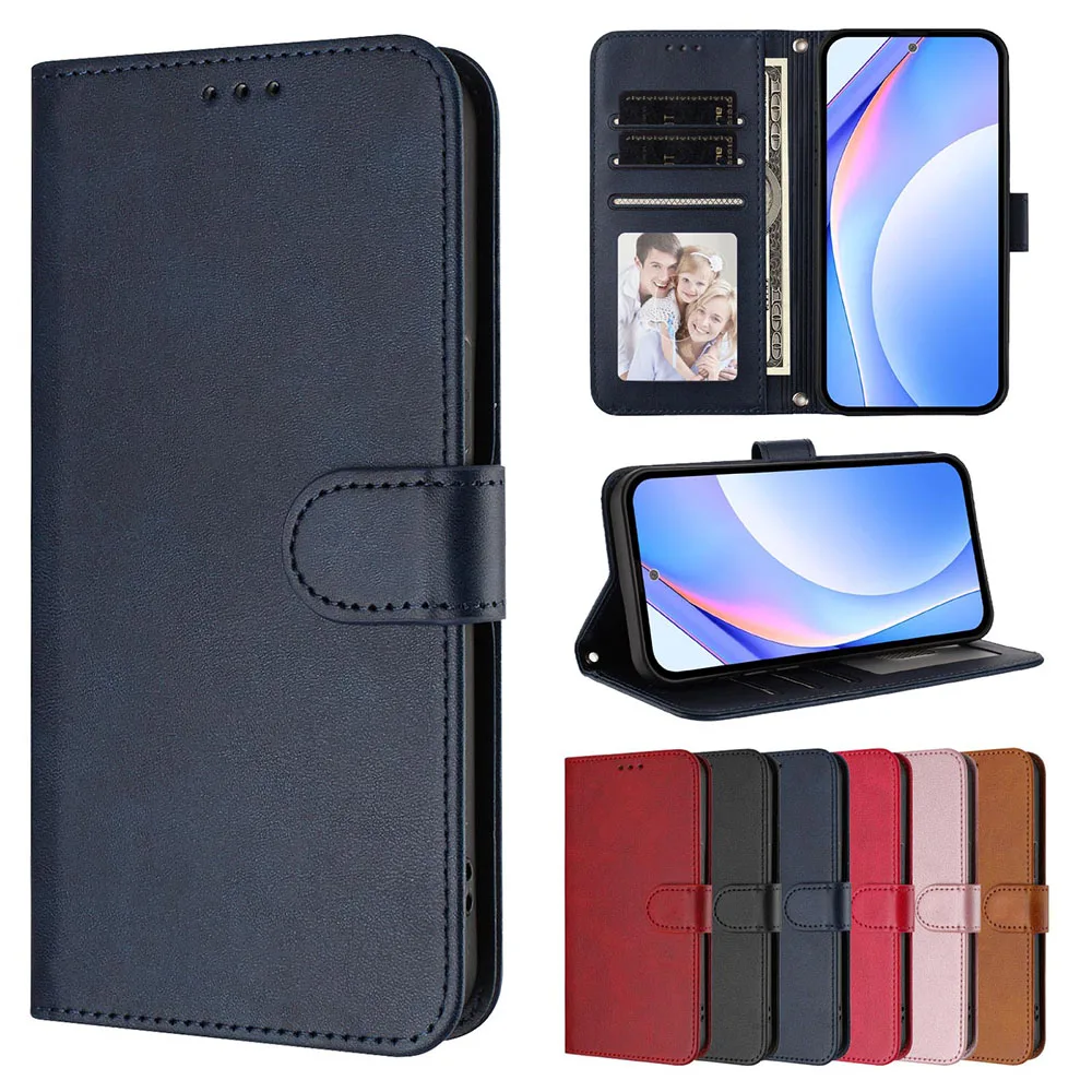 Premium RFID Leather Wallet Flip Case - Sleek and Secure Phone Protection