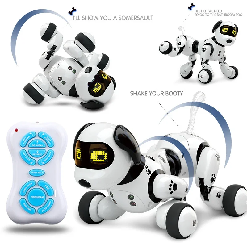 Robot Telecomandati Giocattoli Per Bambini Bambini Ragazze Ragazzi Rc Cane Danza Elettrica Smart Sensing Machine Animali Robotici Puzzle Pet