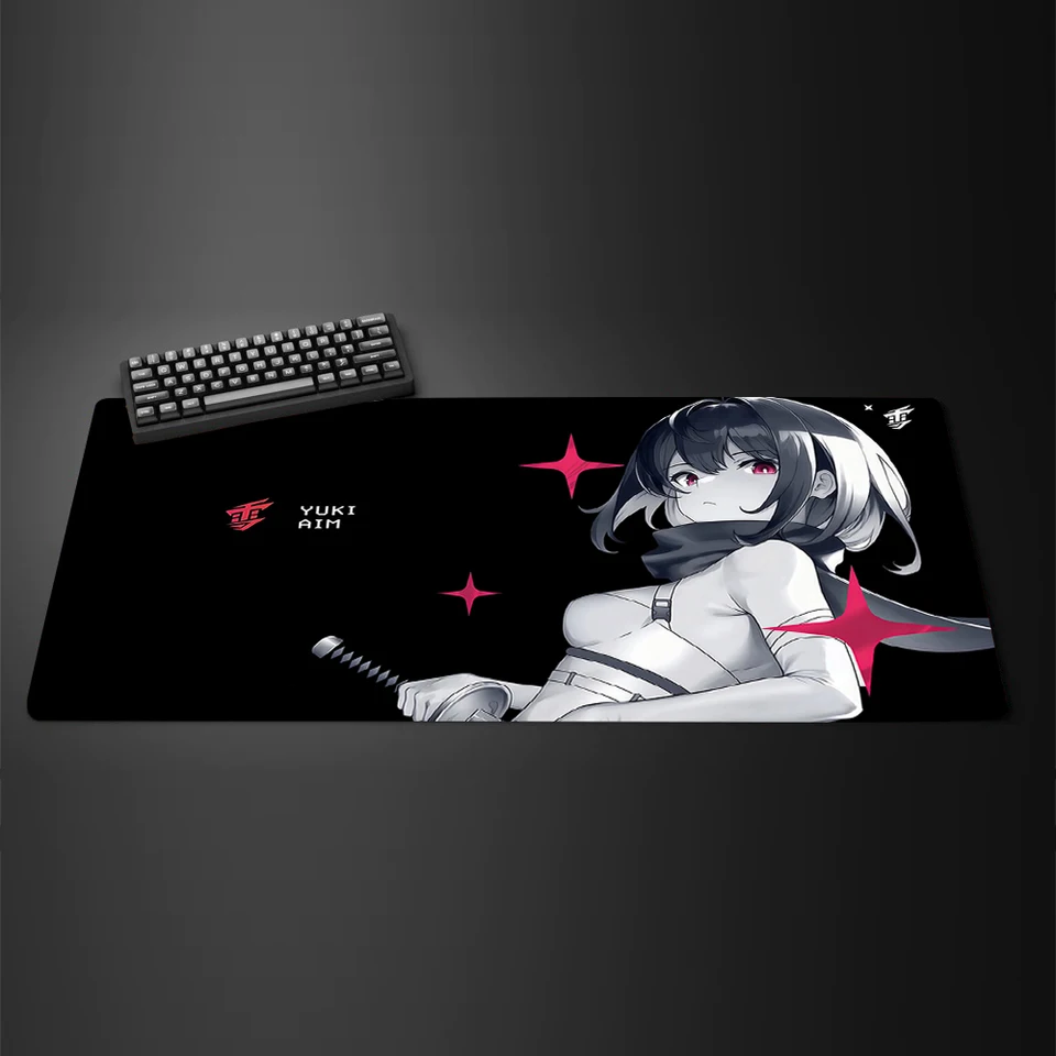 YUki Aim Gaming Mouse Pad katana Non-Slip Mouse Mat Anime Large