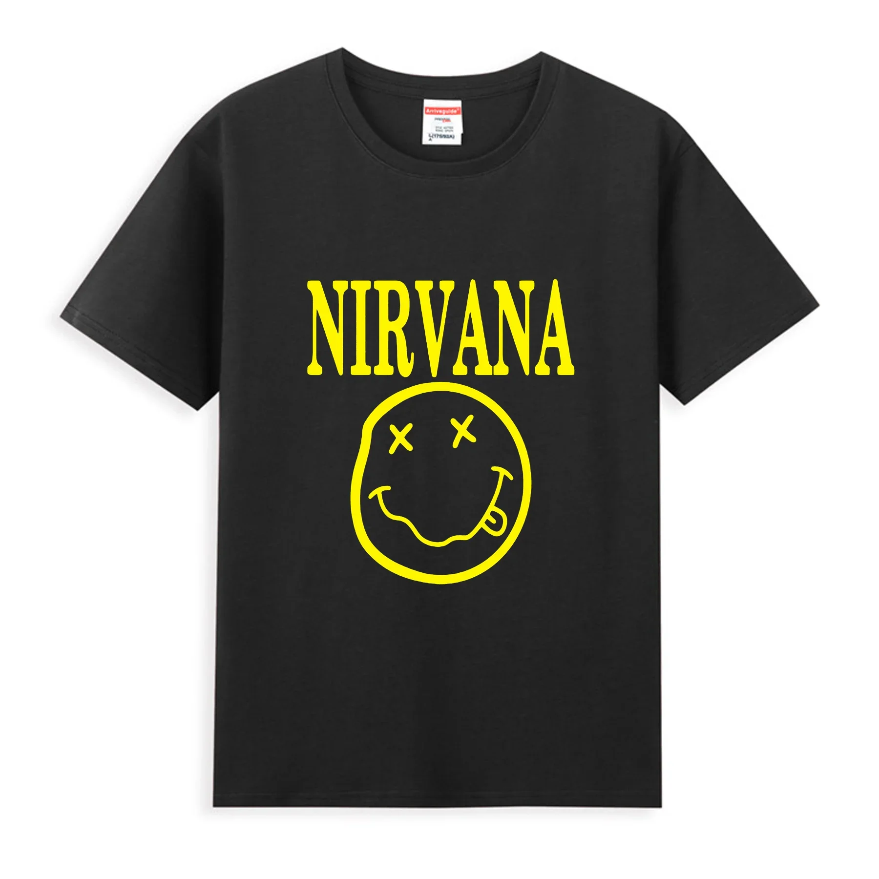 

2024 Men Music T Shirt Casual Nirvanas T-shirt Graphic Oversized Sports Tops Breathable Comfortable Streetwear S-3XL Cool Tee