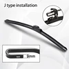 For Hyundai Tucson JM 2004-2009 Car Front Wiper U-Shape Soft Rubber Boneless Wiper HD Silent Durable Car Wiper 24"16" 2