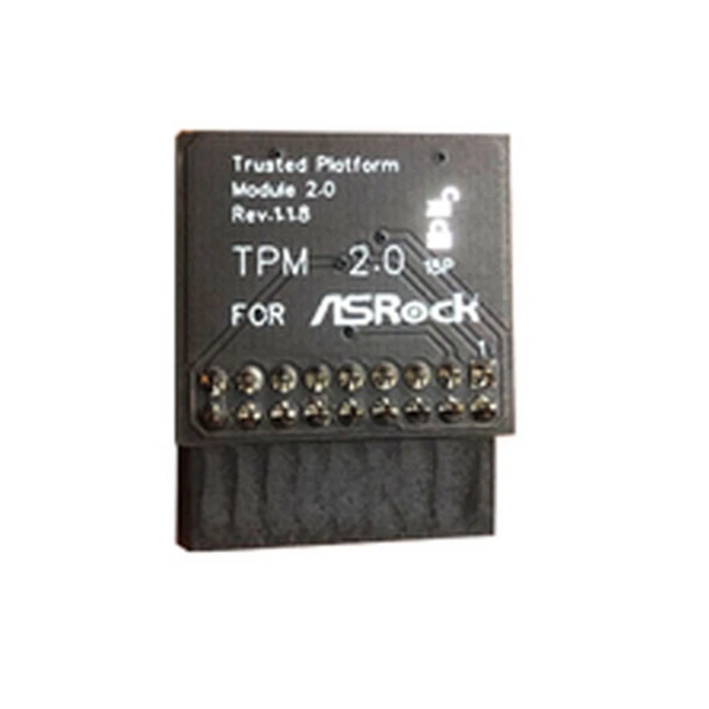 Tpm 2.0 Criptografia Segurança Módulo Board, Controle Remoto, TPM2.0, LPC, 18Pin Placa-Mãe para ASROCK, Windows 11