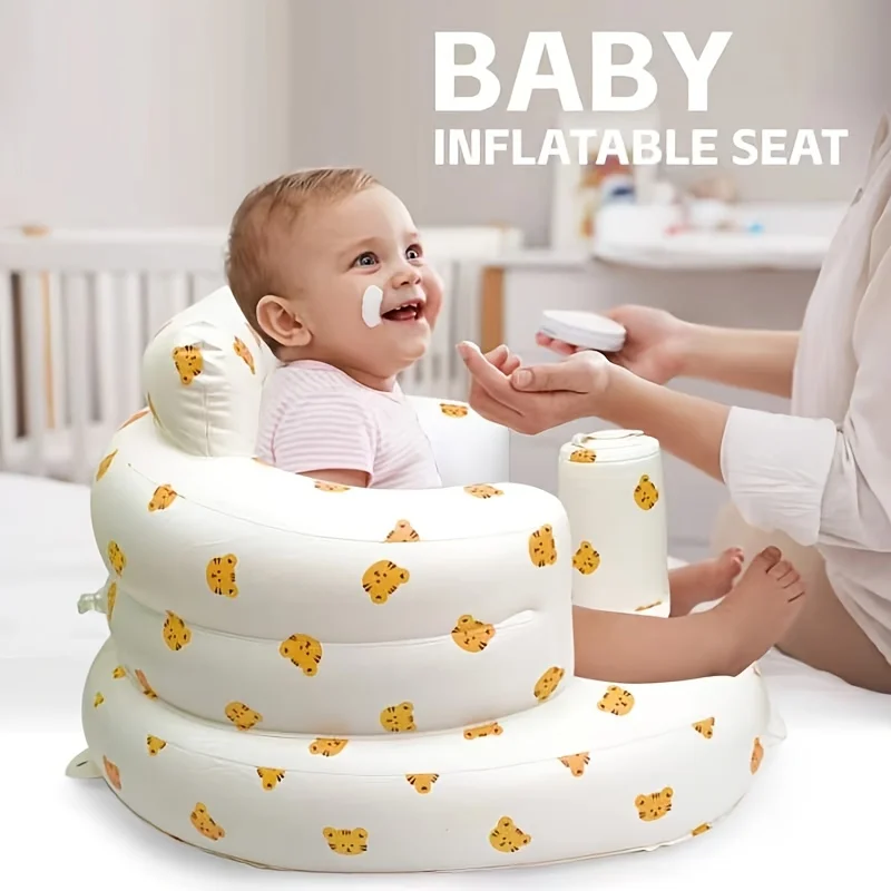 

Baby Sitting Bath Stool, Anti-fall Portable Chair, Baby Inflatable Sofa, Foldable Chair, Widen Bath Stool, Style Optional