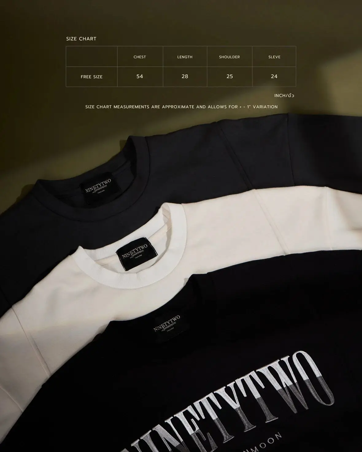 NINETYTWO T-SHIRT黒 Freen フリーン ninety two S466be28cea2143bf819d6f1bdf682