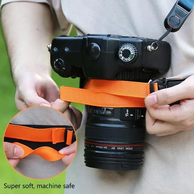 F62C DSLR 및 미러리스 모델용 조정 가능한 카메라 허리 벨트, 안전한 탄성 지지대, 통기성 나일론