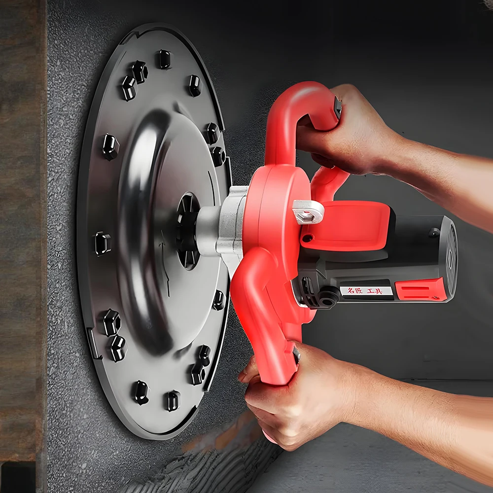 220V Electric Concrete Mixer Wall Smoothing Polishing Machine Cement Mortar Trowel Leveling Machine 2880W/4880W