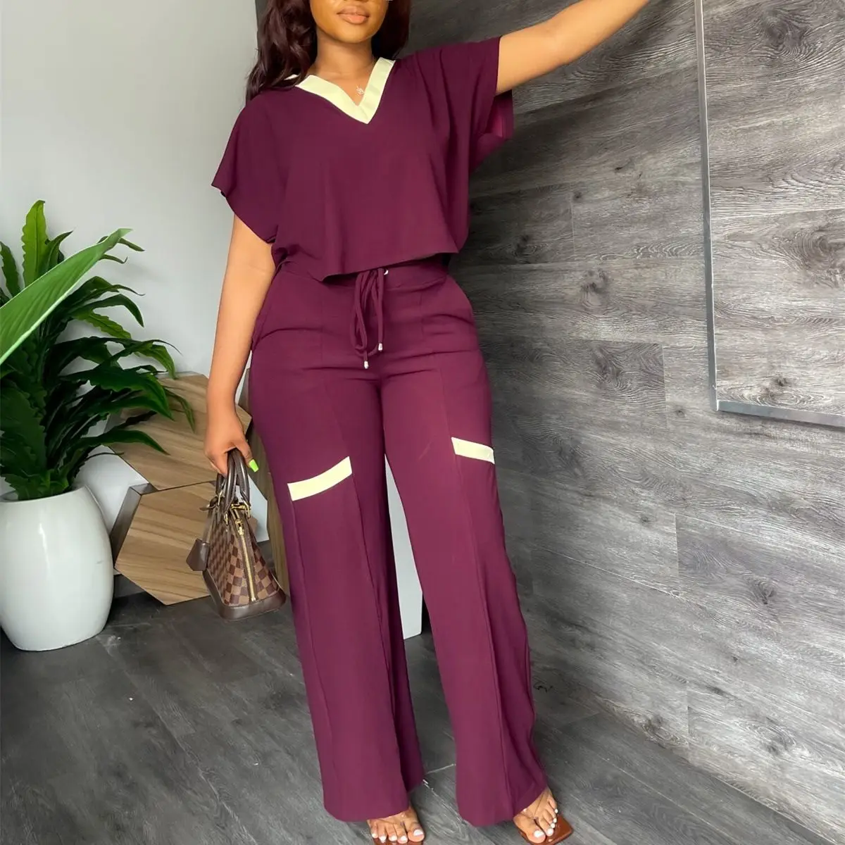 

2 Piece Set Plus Size Women Clothes African Dashiki Ankara Outfits 2023 Summer Fashion Shrot Sleeve Tops Pants Trousers Suits