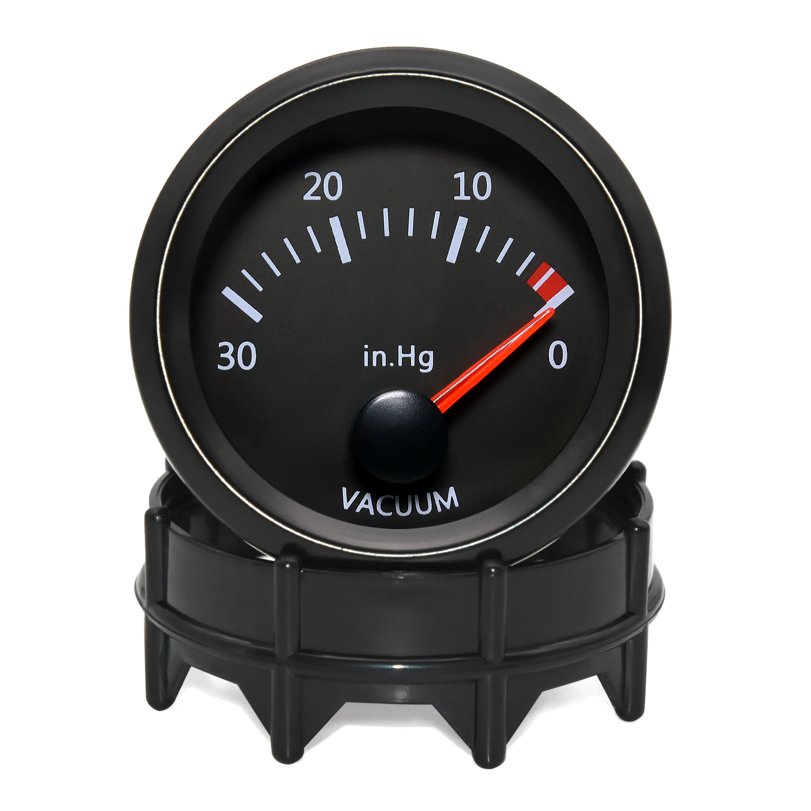 Indicatore Di Vuoto Universale 12V Car Meter Puntatore Automatico 0 ~ 30 In.Hg 2 "52Mm Fumo Len Vacuum Meter Led Bianco Digitale