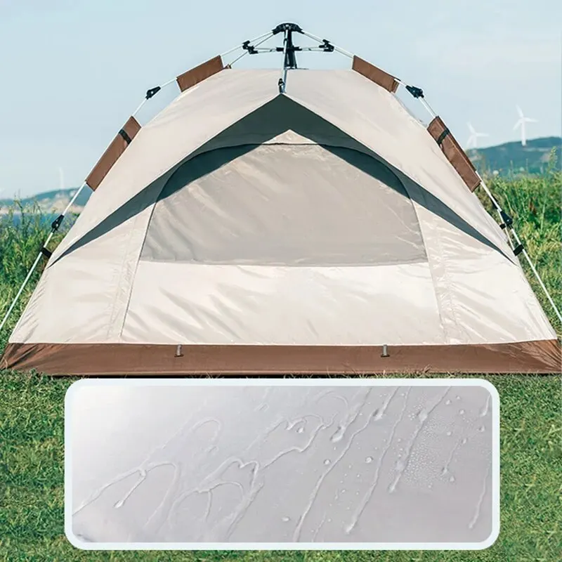 완전 자동 개폐, 비와 햇빛 완벽 차단의 야외용 텐트