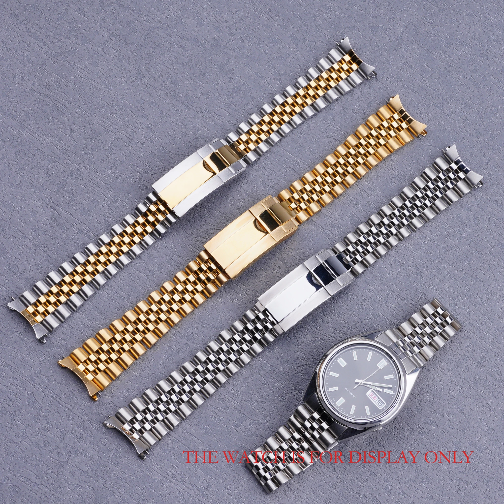 19mm Silver Gold Hollow Curved End Solid Screw Links Watch Band Jubilee  Strap For Seiko 5 Snxs73 75 7snxs80 Snxs81 Snxf05 Snxg47 - Watchbands -  AliExpress