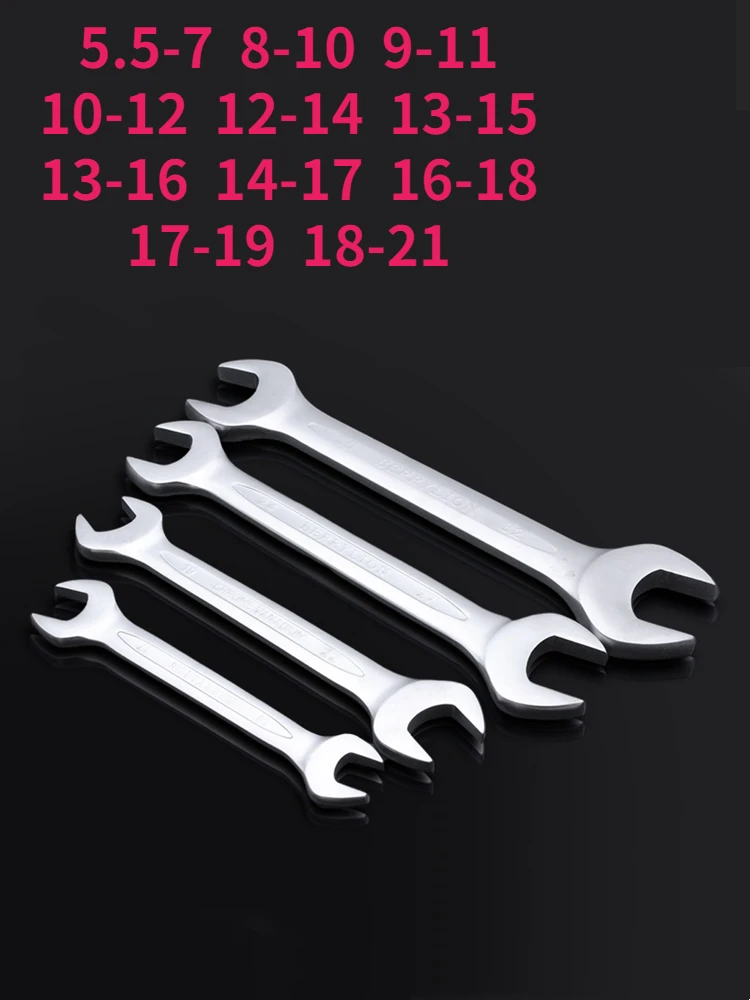 

Open-End Wrench European Matte Open Wrench Tool Double End Fixed Spanner