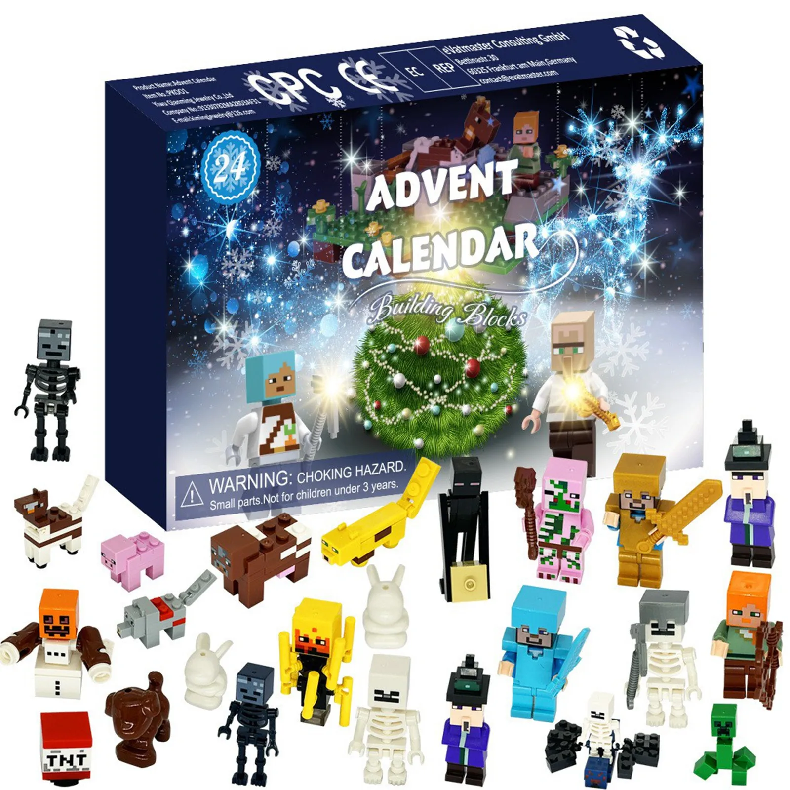 Halloween Christmas Calendar Toy-24 Day Countdown Calendar Kit Includes 24 Characters Surprise Gifts For Children & Fans christmas countdown calendar