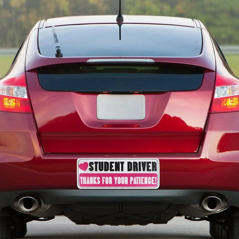 3PCS New Driver Magnet Set - Reflective Student Driver Stickers For Car Safety