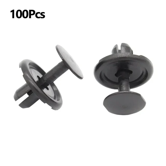 90467-07214 100 Pcs Nylon Clip Car Accessories 20mm X 9mm Black Nylon Fender Liner Retainer Fits Into 7mm Hole 6