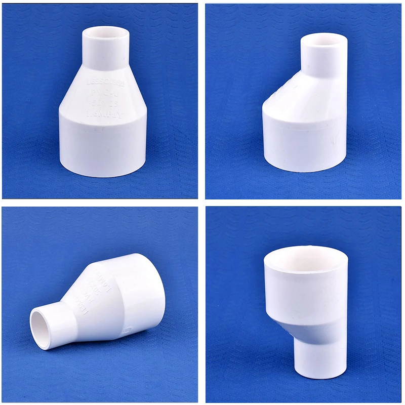 

Прямой эксцентриковый редуктор из ПВХ, соединители для аквариума, сада, орошения водопроводных труб, 1 ~ 5 шт., 20/25/32/40/50/63 мм