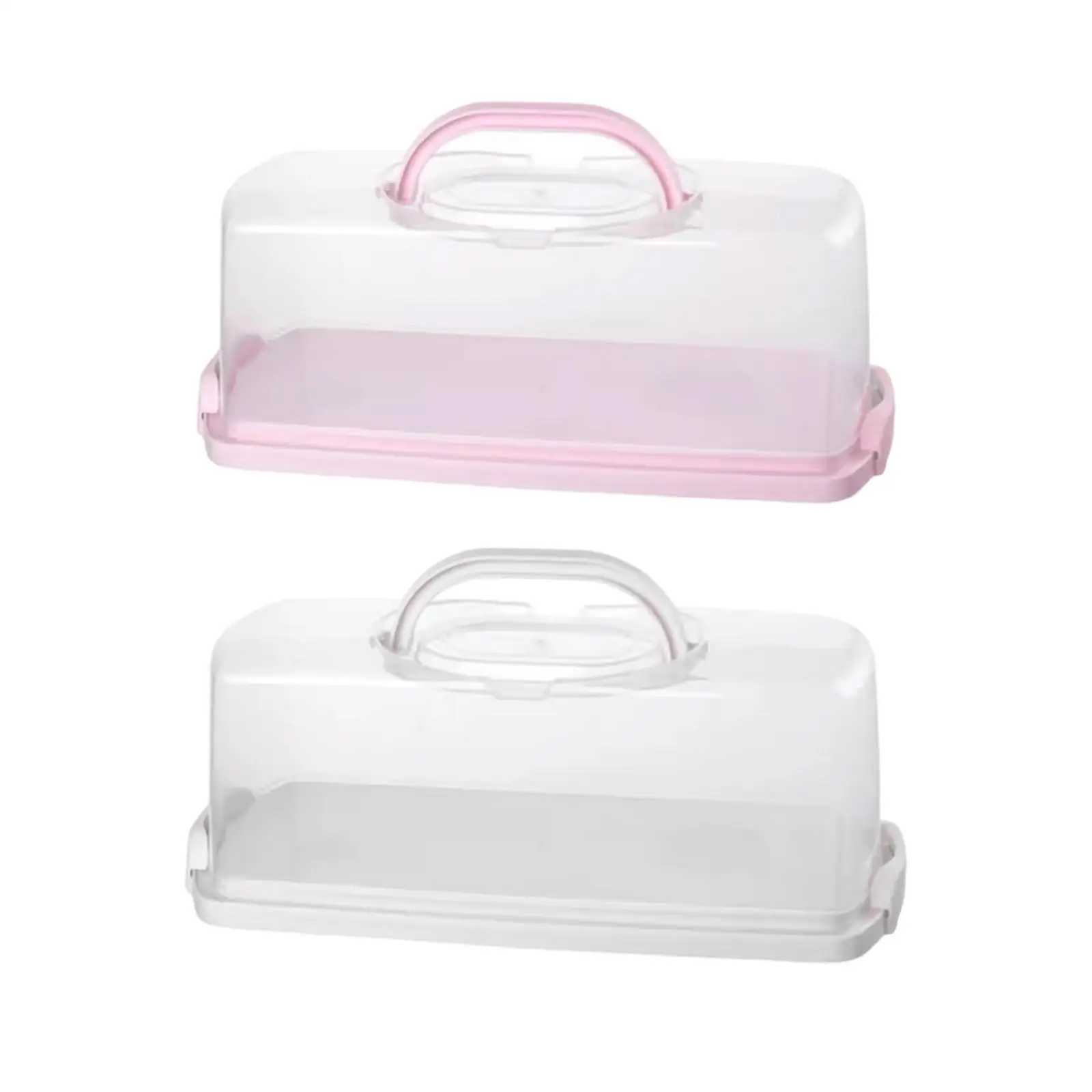 Rectangular Bread Box Food Storing Multifunction with Transparent Lid with Handle Bread Keeper for Graduation DIY Baking