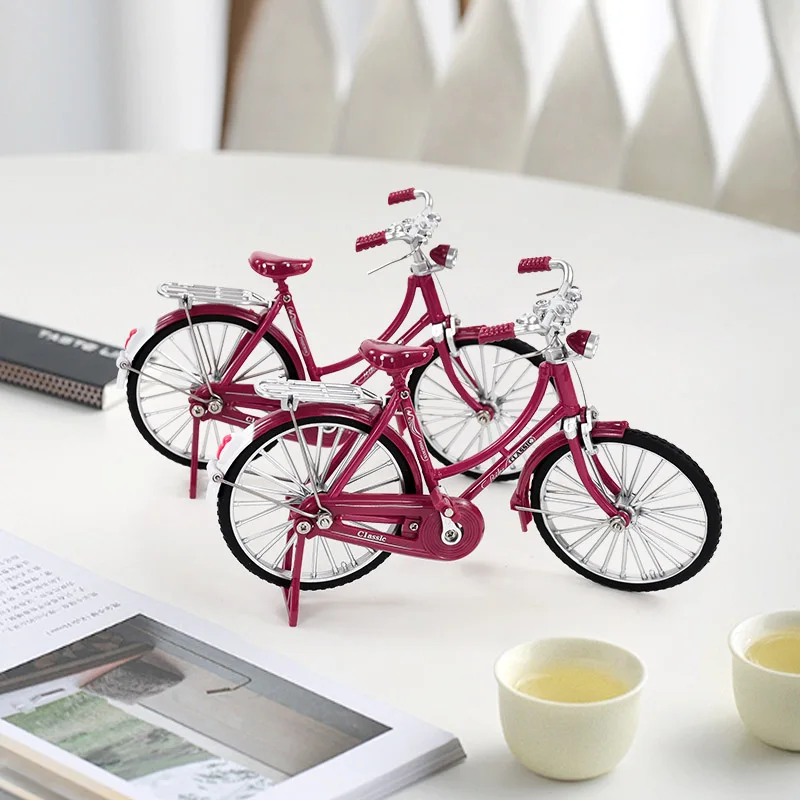 

1pc Mini Alloy Bicycle Model Diecast Metal Finger Mountain Racing Bike Adult Simulation Ornaments Collection Gifts Children Toys