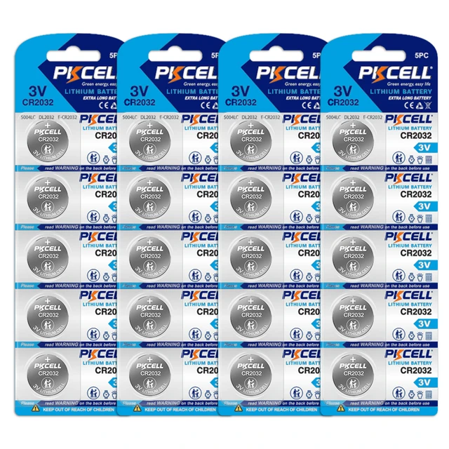 100PCS PKCELL CR2032 battery CR 2032 BR2032 DL2032 SB-T15 EA2032C ECR2032  L2032 3V Lithium battery Button Cell Coin pile cr2032 - AliExpress