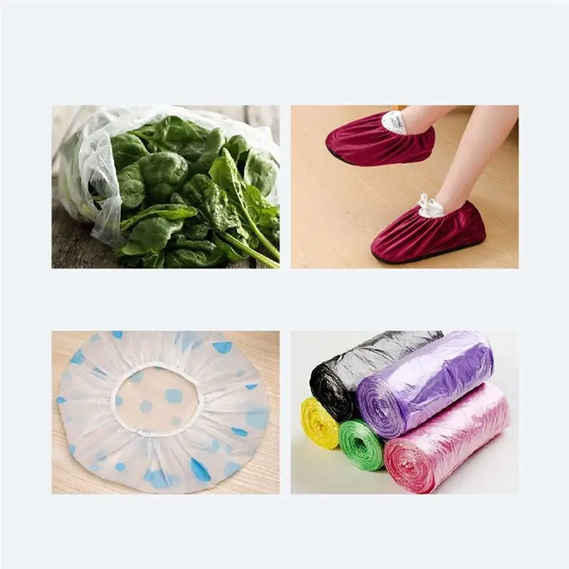 ABNL 10 PCS 가정용 식료품 가방 홀더 벽걸이형 보관 디스펜서 주방 정리함 걸이형 랩 가방 블랙
