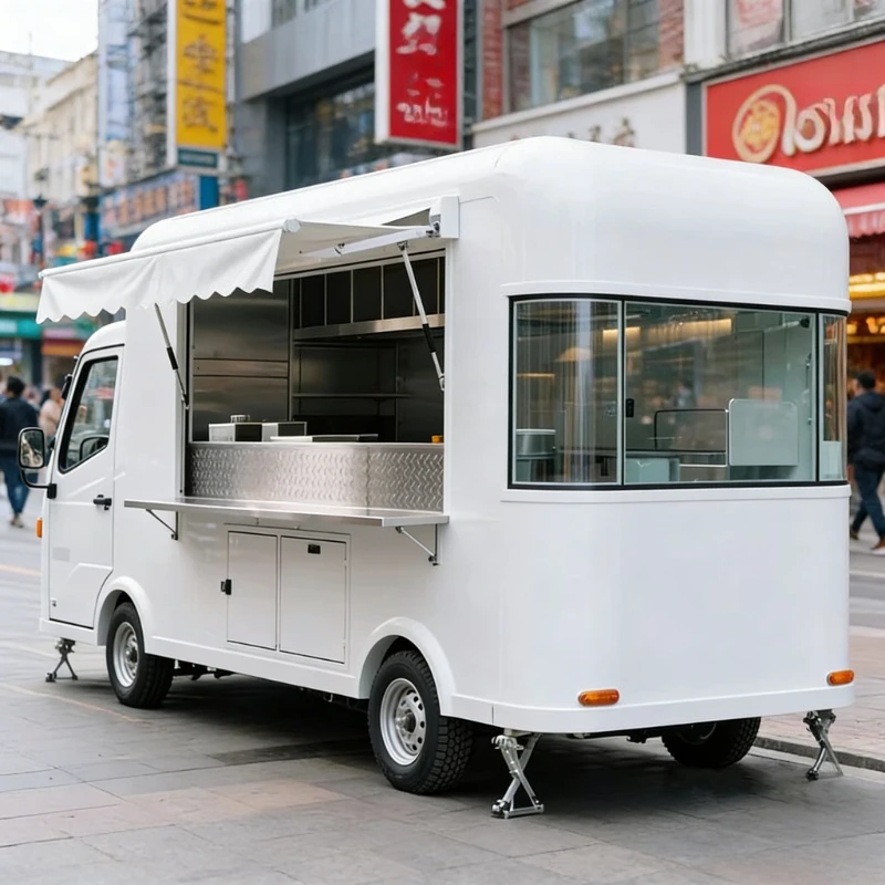 Food Truck Mobile Food Catering Trailer Fully Equipped Outdoor Mobile Beer Ice Cream Coffee Carts Food Trailers Fully Equipped 1