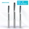DRINYOUNG HSS Reamer Chucking Machining Tool Spiral Flute Straight HandleCutting Shank H7 3mm 4mm 5mm 6mm 7mm 8mm 9mm-16mm 1