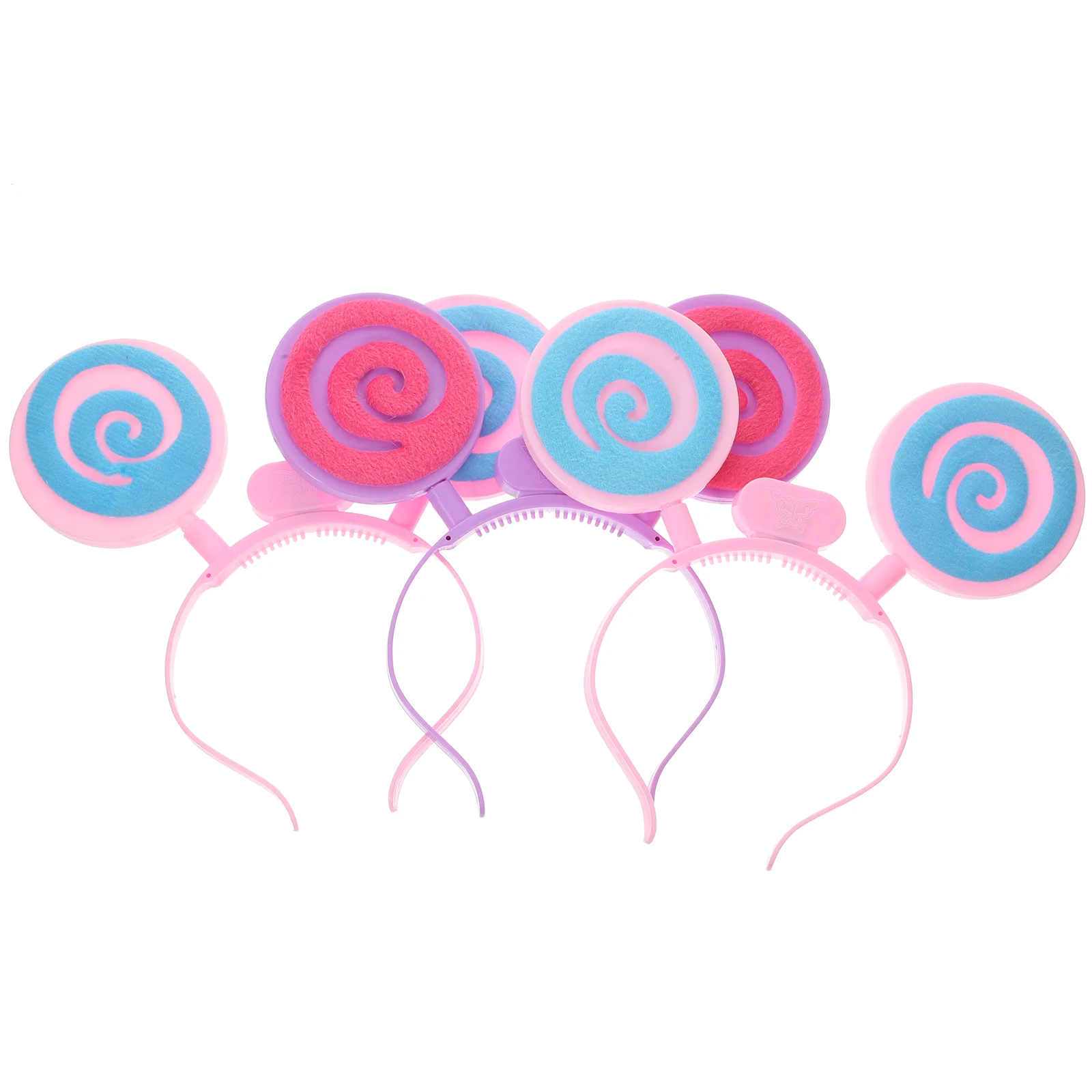 

3pcs Kids Headband Hairband Hair Lollipop Luminous Creative Durable for Stage Performance (Random Color)