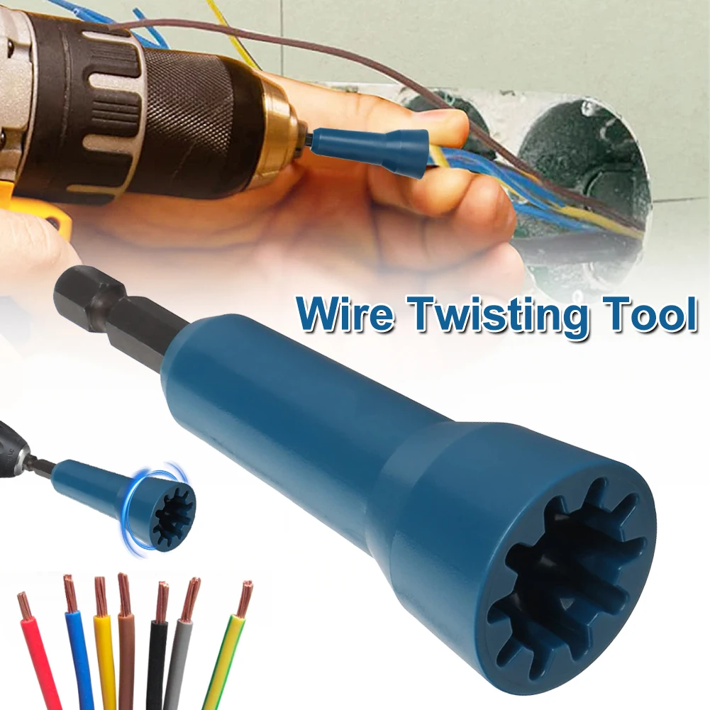 WireTwistingToolSpinWireTwisterConnectorSocketforDrillwith1
