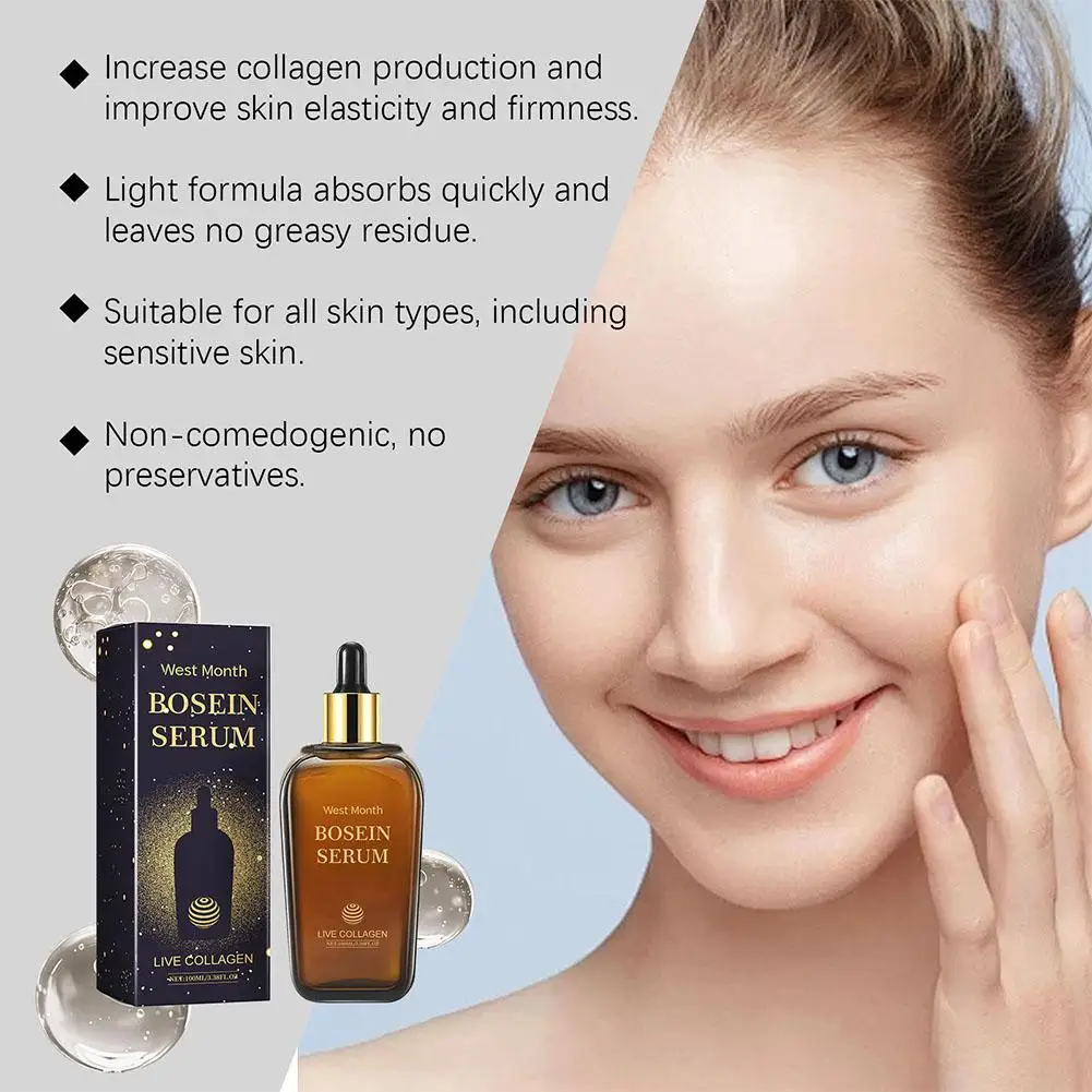 Bossin Serum LIVE COLLAGEN DEEP Moisturizing And Hydrating Improve Skin Texture And Luster Brightning SKIN CARE FOR WOMEN 2