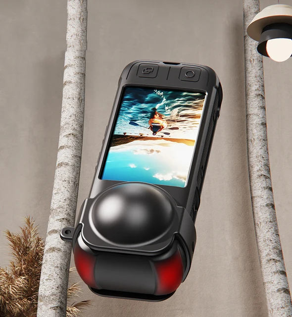 Kit Accessori Insta 360 X4 - Custodia Silicone, Copriobiettivo, Pellicola Schermo