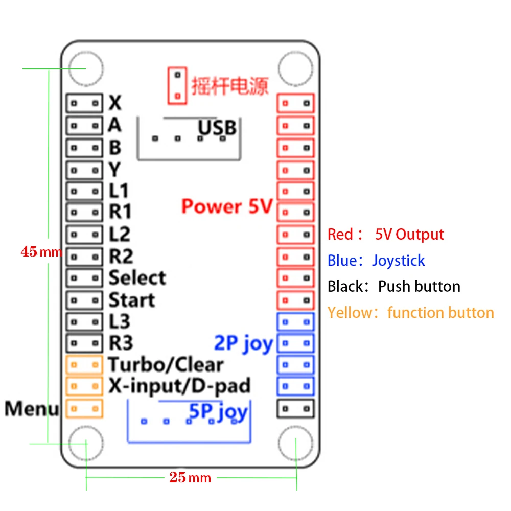 복사 Sanwa 조이스틱 아케이드 게임 Diy 키트 라즈베리 파이 PC PS3 스위치 Usb 컨트롤러 제로 지연 보드 버튼 세트 NEO GEO
