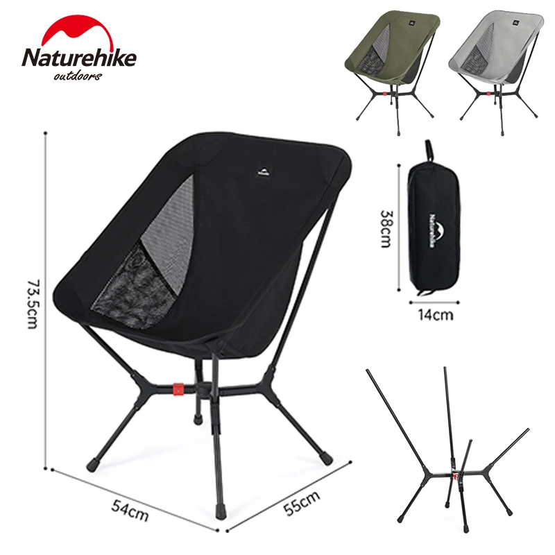 Chaise pliante Naturehike YL01 ultralégère haute charge aluminium 7001 pour pêche camping