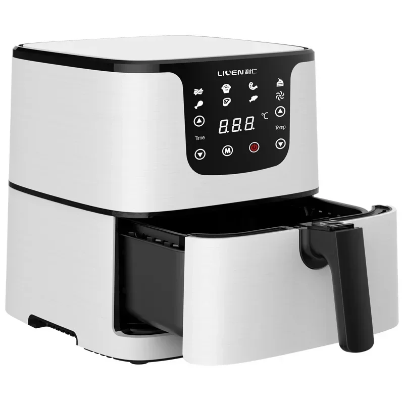 5.5L Air Fryer 220V 1700W Air Fryers Oil-Free Healthy Fryer Pizza Pot Smart Touch LCD Electric Fryer KZ-D5501 2