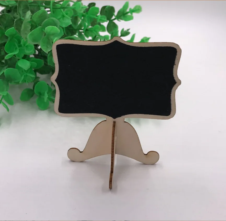 미니 나무 쓰기 작은 칠판 데스크탑 메시지 장식 단면 작은 칠판, 귀여운 소녀 하트 공예, 10 개
