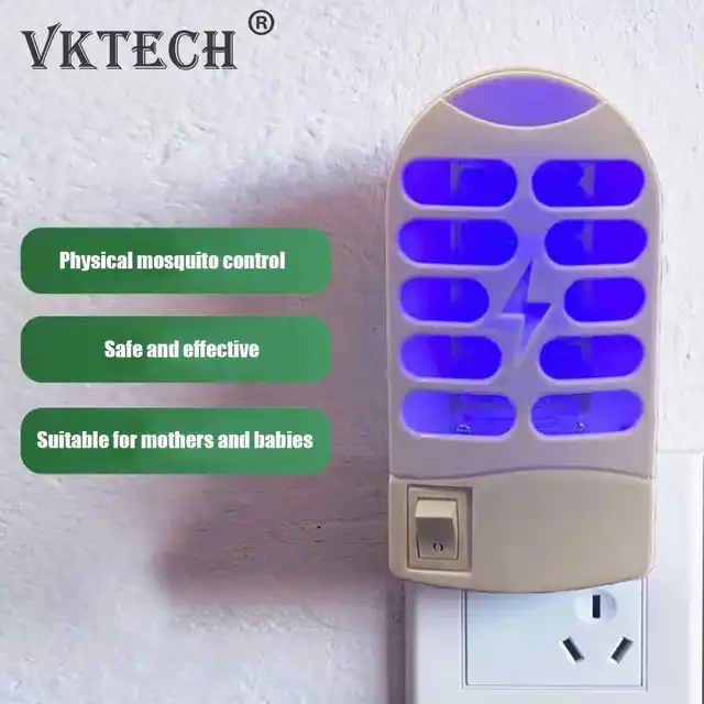 2023 Új Áramütés Szúnyoggyilkos Lámpa Led Biztonságos Eszköz Ártalmatlan Környezetbarát Az Otthoni Irodaszerek Számára - Image 3