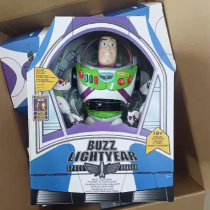 

Disney's American Toy Story Buzz Lightyear Speaks With Sound And Light Catapulting Wings Can Move The Doll Deformation Figure