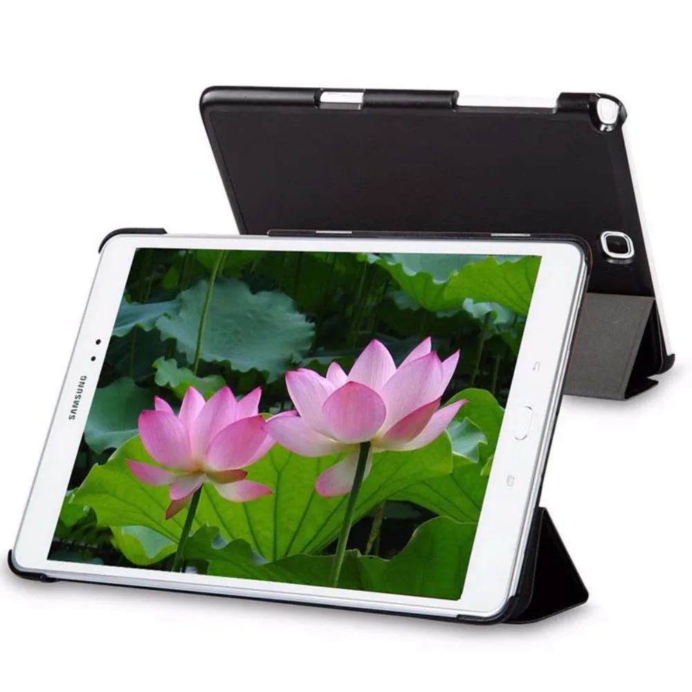 Premium Tri-Folding Leather Stand Case with Auto Sleep